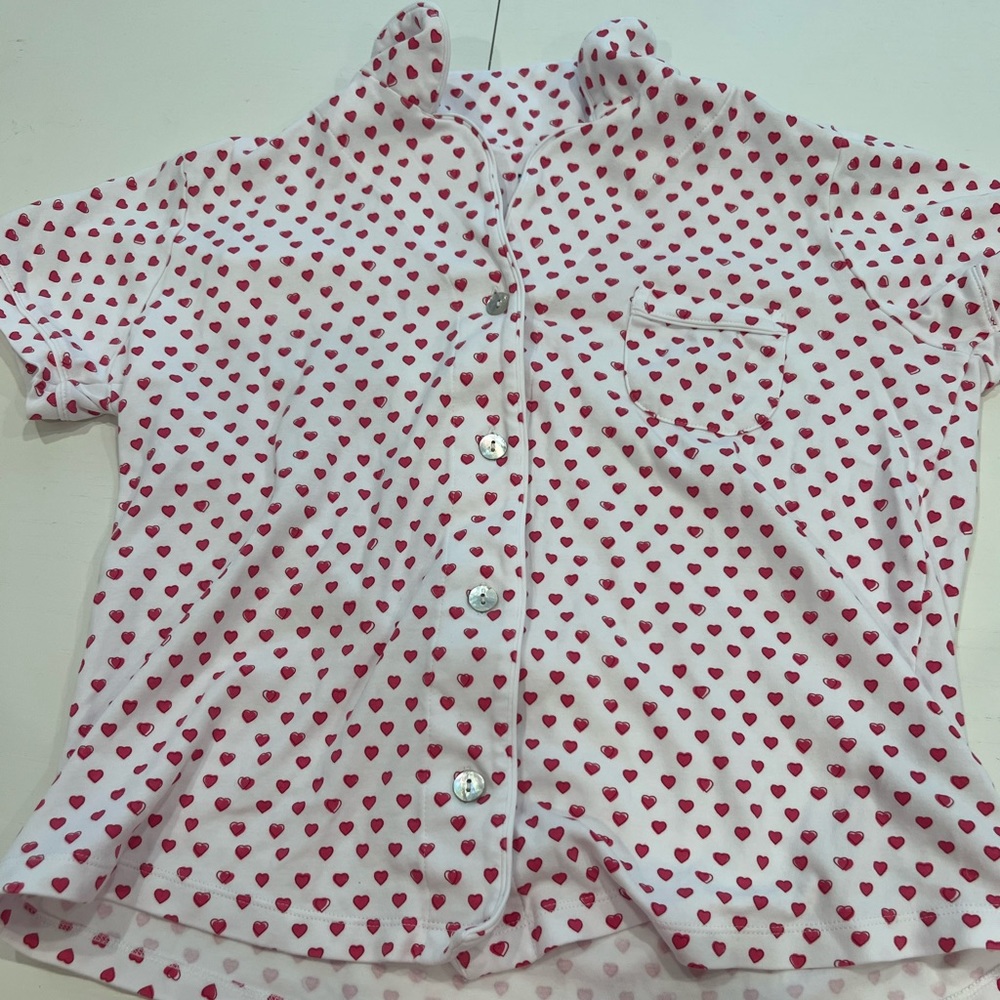 Roller Rabbut pink hearts top